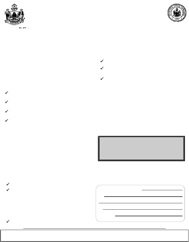 Maine Real Estate Brokerage Relationships